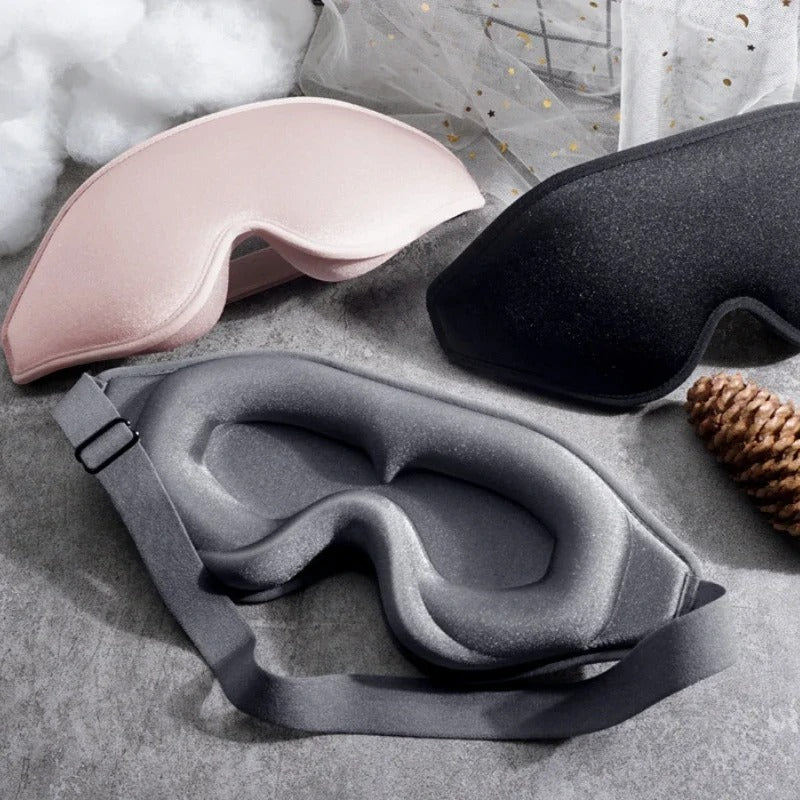 Satin Blackout Eye Mask